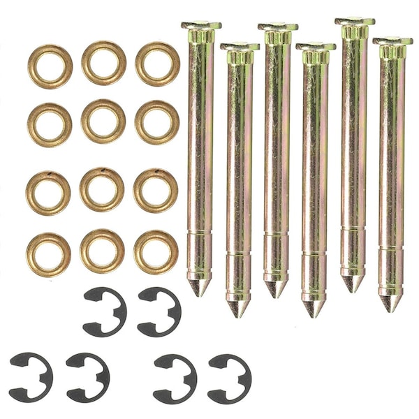 Aic Replacement Parts Door Hinge Pins & Pin Bushing Kit Fits Ford Bronco F150 F250 F350 Series SHN20-0209_x3 - main
